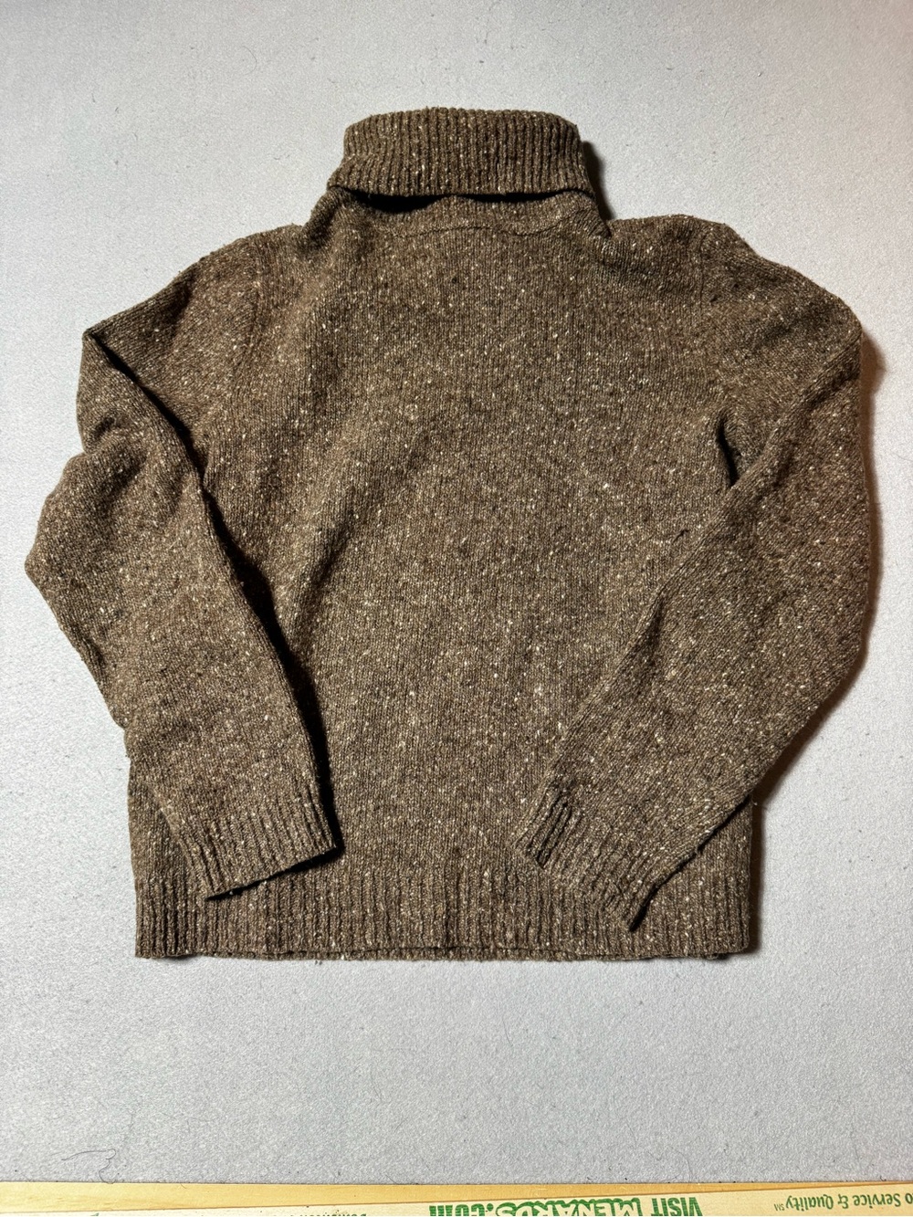 Lauren Ralph Lauren Brown Speckled Turtleneck Sweater